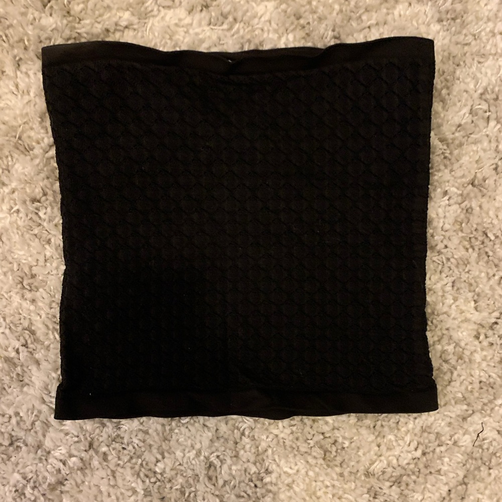 Black strapless free people top